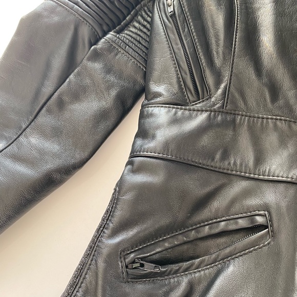 Genuine Taurus leather jacket in black, women’s size 2-4 - Picture 9 of 10